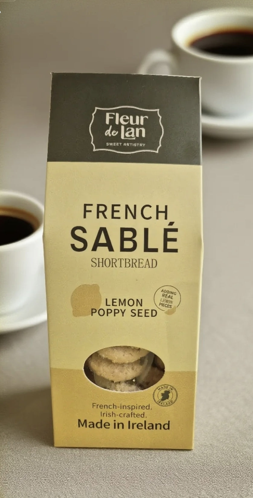 Lemon poppy seed French Sablé Shortbread