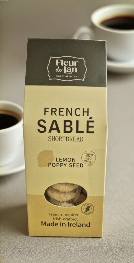 Lemon poppy seed French Sablé Shortbread
