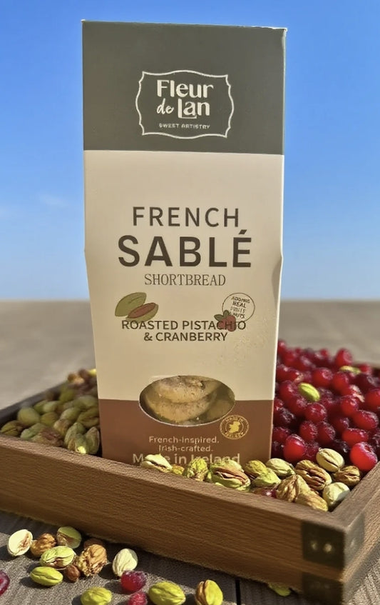Roasted Pistachio &Cranberry French Sablé Shortbread